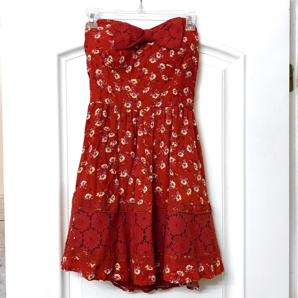 Red Sweetheart Dress with Bow